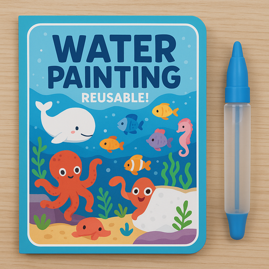 Help them learn faster and grow their creativity with the Reusable Water Color Book - get it today for half price.